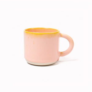 The Chug Mug by Studio Arhoj features their trademark thick, hand poured coloured glaze which means that each mug is unique. These superb mugs have a large handle and hold a good 'chuggable' serving of coffee or tea.