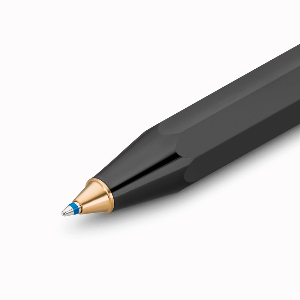 Classic Sport - Black Ballpoint Pen Detail From Kaweco | Famed for their pocket-sized rollerballs and mechanical pencils, Kaweco have been designing and manufacturing precision writing implements since 1889.