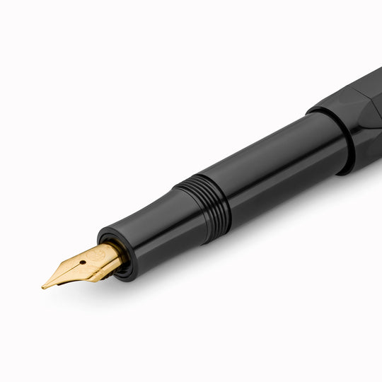 Classic Sport - Black Fountain Pen Nib Detail From Kaweco | Famed for their pocket-sized rollerballs and mechanical pencils, Kaweco have been designing and manufacturing precision writing implements since 1889.