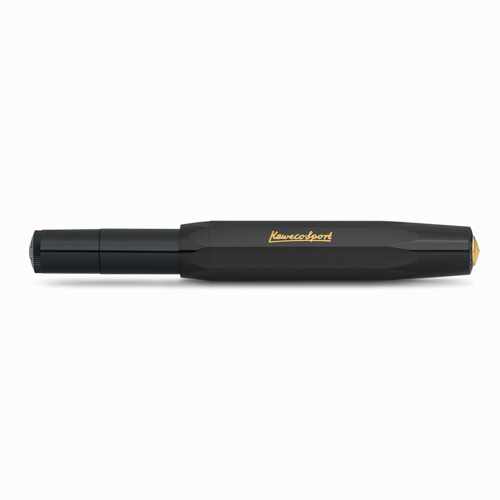 Classic Sport - Black Rollerball Pen From Kaweco | Famed for their pocket-sized rollerballs and mechanical pencils, Kaweco have been designing and manufacturing precision writing implements since 1889.