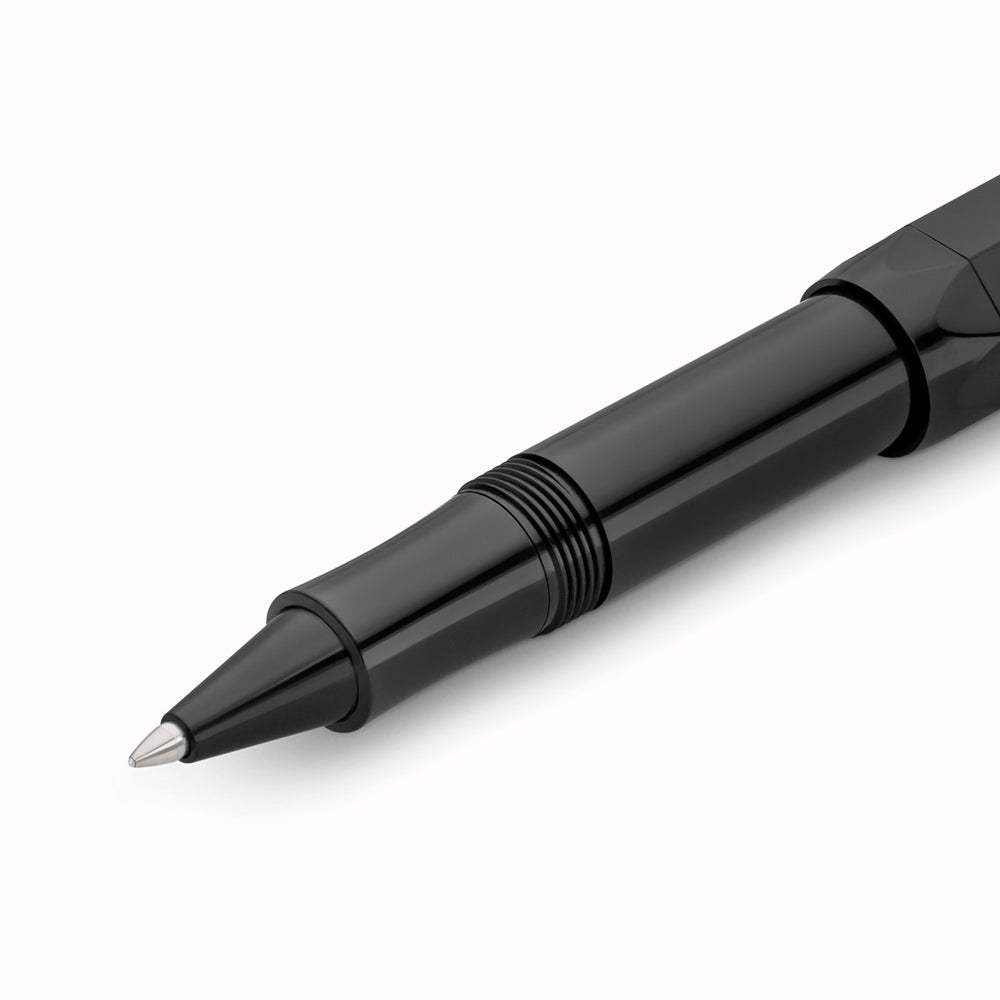 Classic Sport - Black Rollerball Pen Nib Detail From Kaweco | Famed for their pocket-sized rollerballs and mechanical pencils, Kaweco have been designing and manufacturing precision writing implements since 1889.
