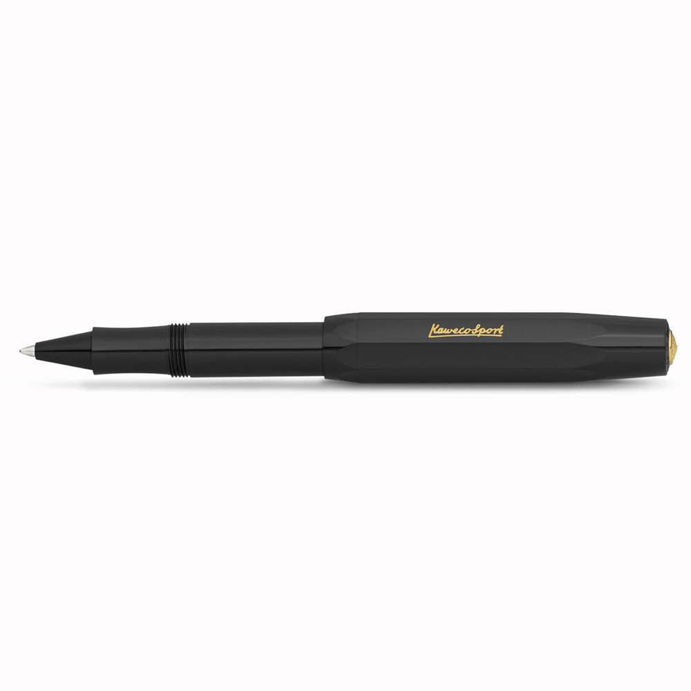 Classic Sport - Black Rollerball Pen From Kaweco | Famed for their pocket-sized rollerballs and mechanical pencils, Kaweco have been designing and manufacturing precision writing implements since 1889.