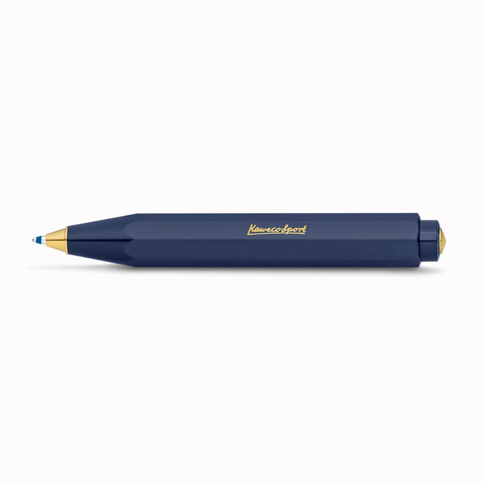 Classic Sport - Navy Ballpoint Pen From Kaweco | Famed for their pocket-sized rollerballs and mechanical pencils, Kaweco have been designing and manufacturing precision writing implements since 1889.