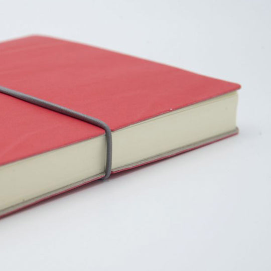 Coral Classic Notebook from Ciak | Elastic Closure Detail