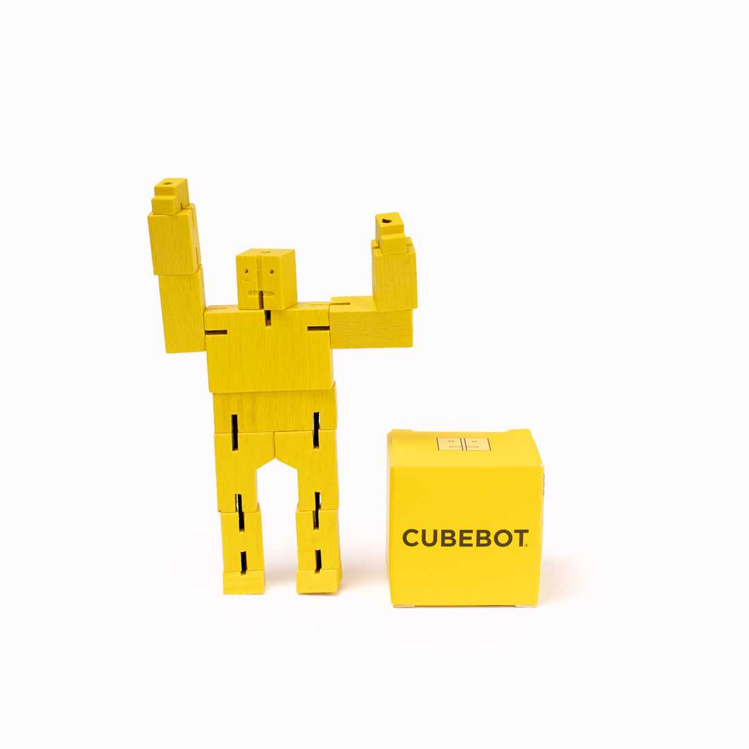 Cubebot | Robot Puzzle | Micro | Yellow