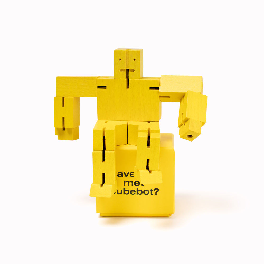 Cubebot | Robot Puzzle | Small | Yellow
