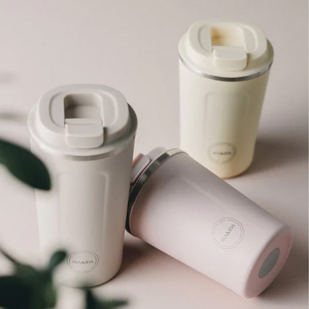 Cup2Go Collection Lifestyle from AYA&IDA. The CUP2GO is functional, beautiful, and a sustainable alternative to single-use cups with plastic lids.
