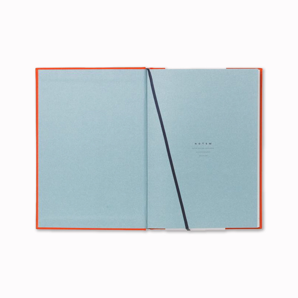 Inside Cover of Notem Even Notebook with Ribbon marker. This notebook is stylish and functional and helps you organize your thoughts and ideas.