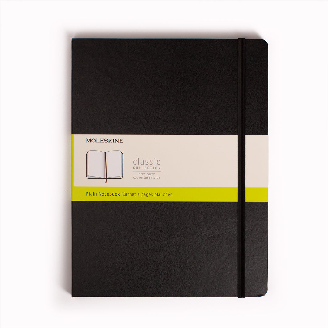 Black Plain Xlarge Hard Cover Classic Notebook by Moleskine