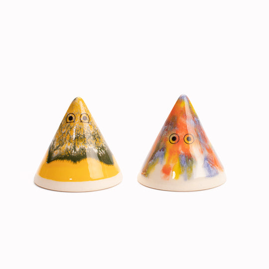 Japanese Inspired Ceramic Fuji Figurines Collection from Studio Arhoj