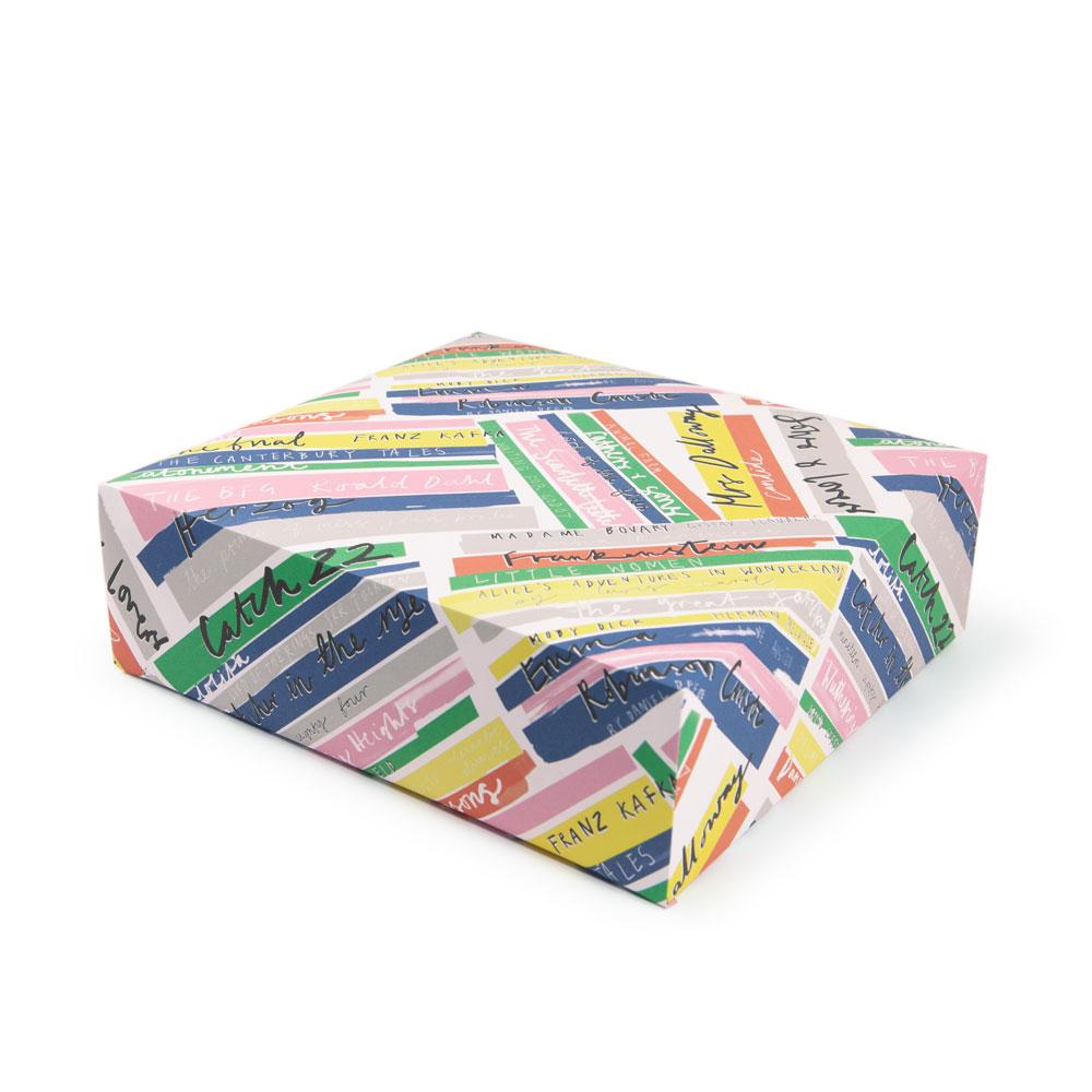 'Book Stack' Gift Wrap