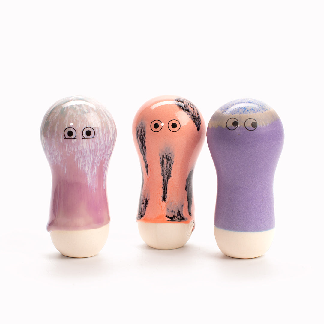Japanese Inspired Ceramic Gaba Figurines Collection from Studio Arhoj