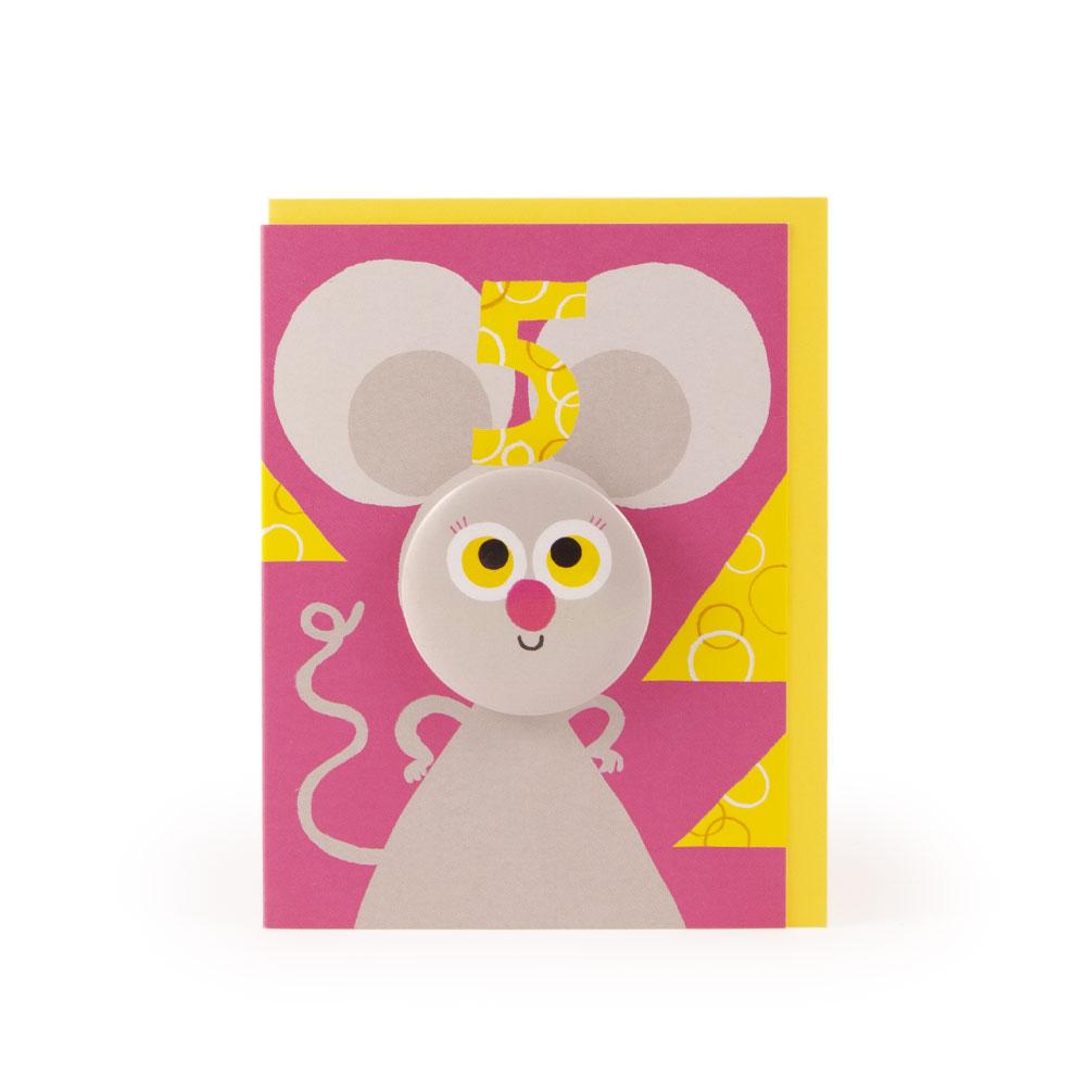 'Mouse' Age 5 Badge Card