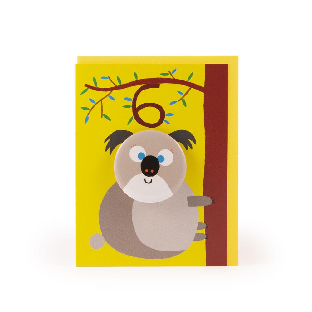 'Koala' Age 6 Badge Card