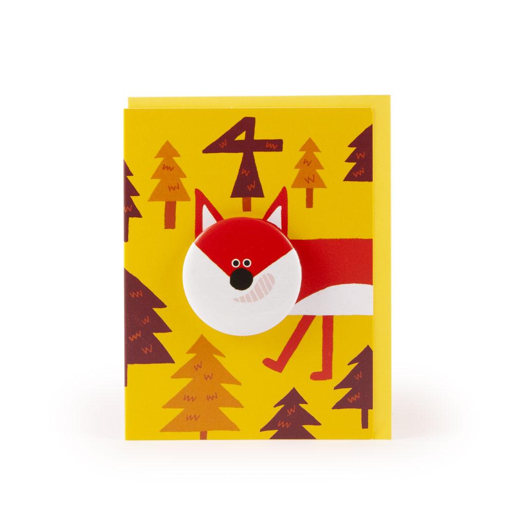 'Fox' Age 4 Badge Card