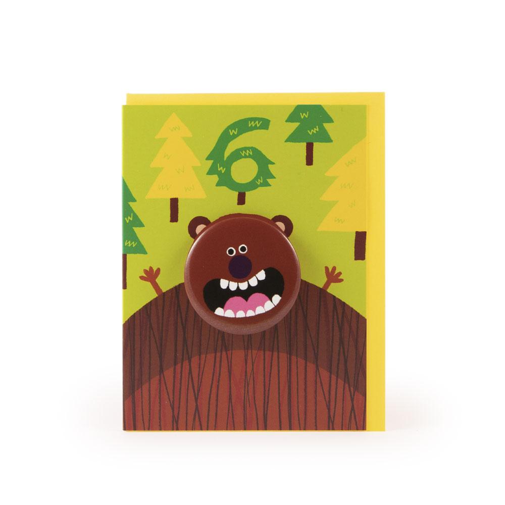 'Bear' Age 6 Badge Card
