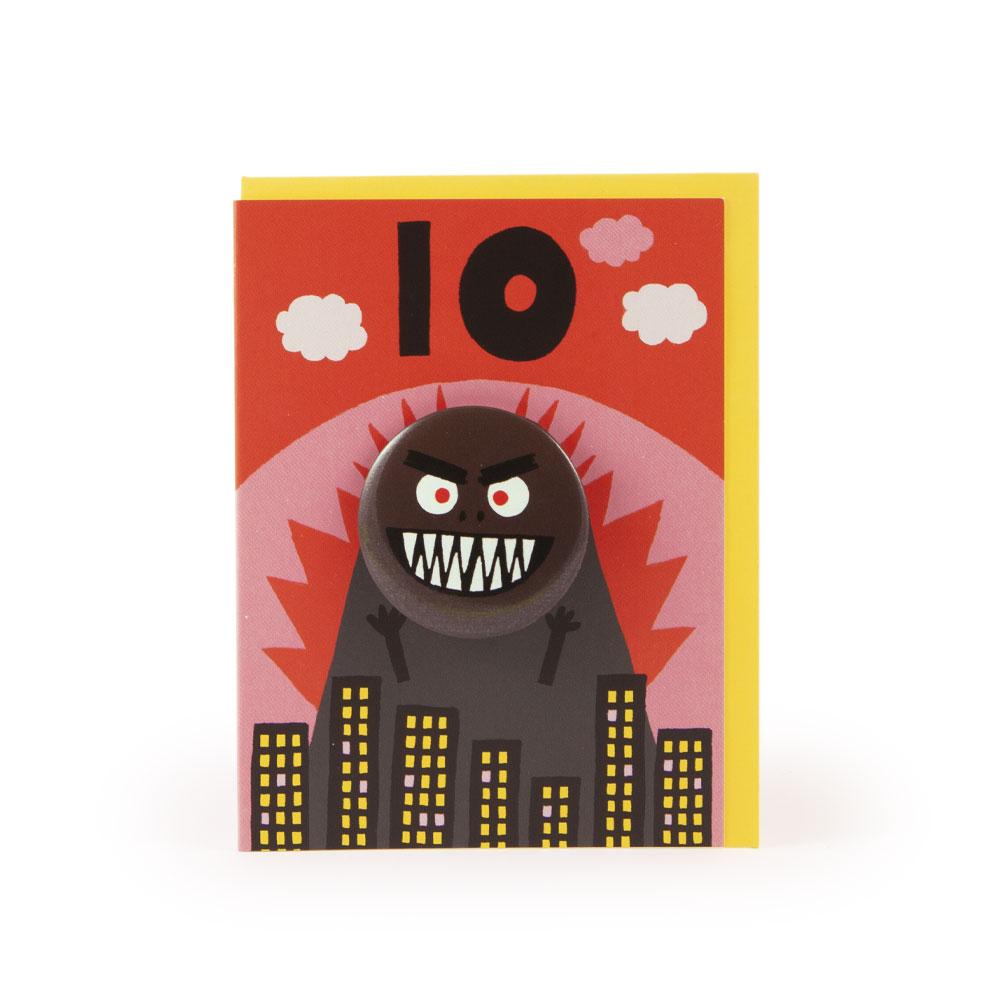 'Godzilla' Age 10 Badge Card