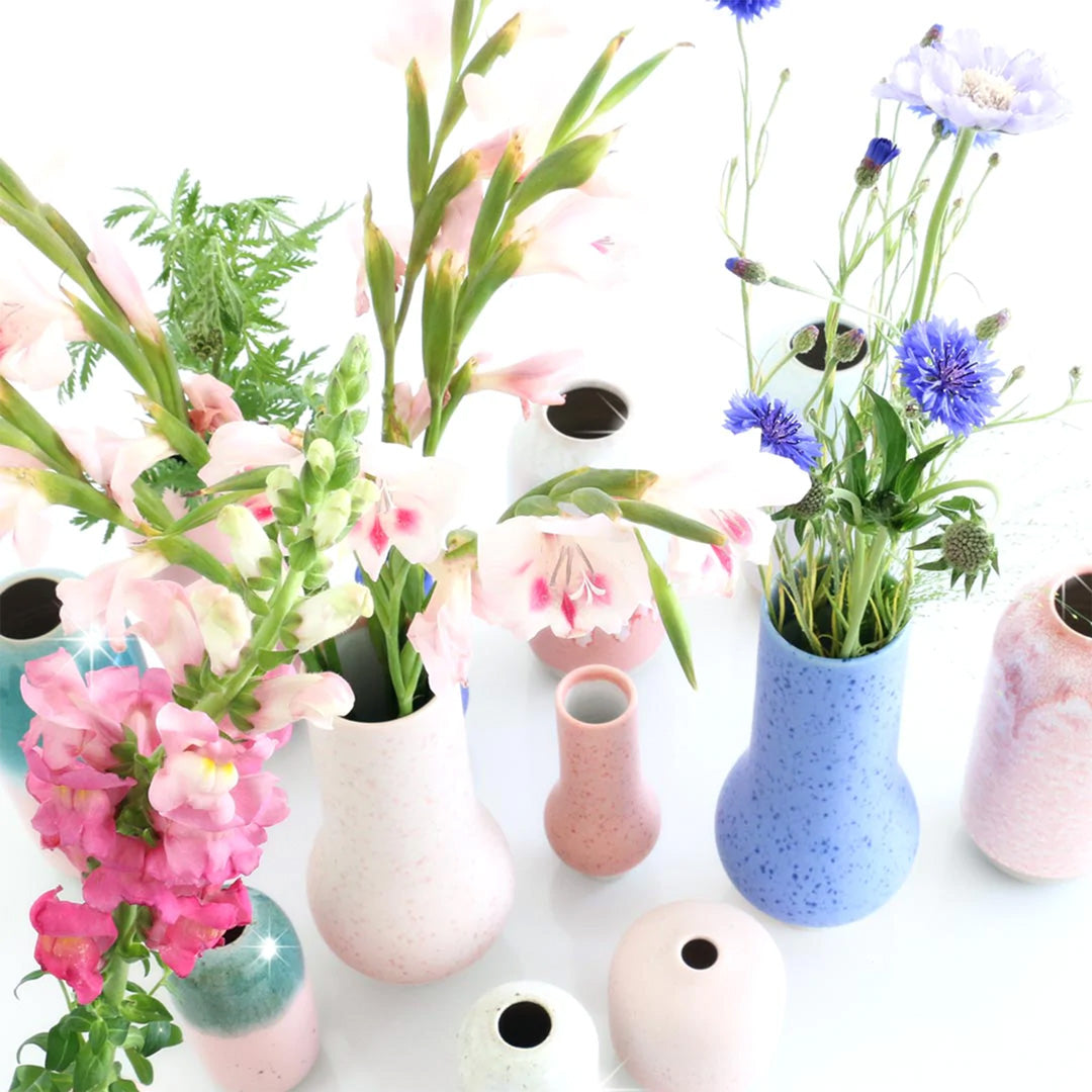 Hana Hand Glazed Vase Collection on Shelves from Studio Arhoj