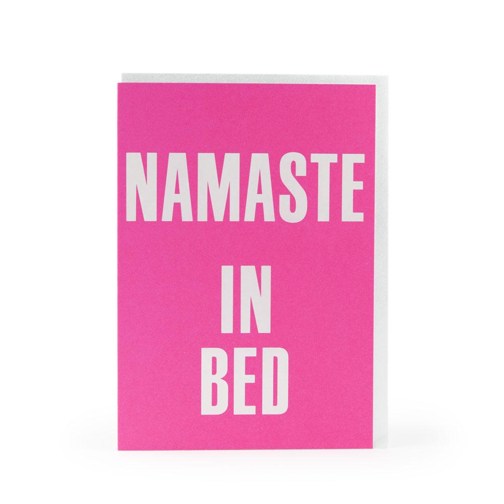 'Namaste in Bed' Card