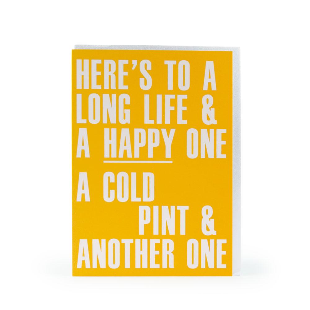 'Long Happy Life' Card