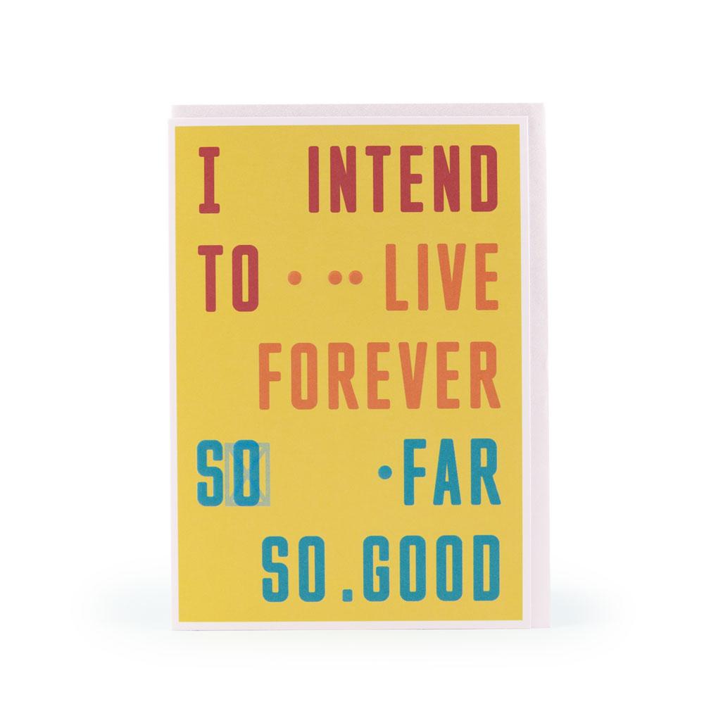 'Live Forever' Card