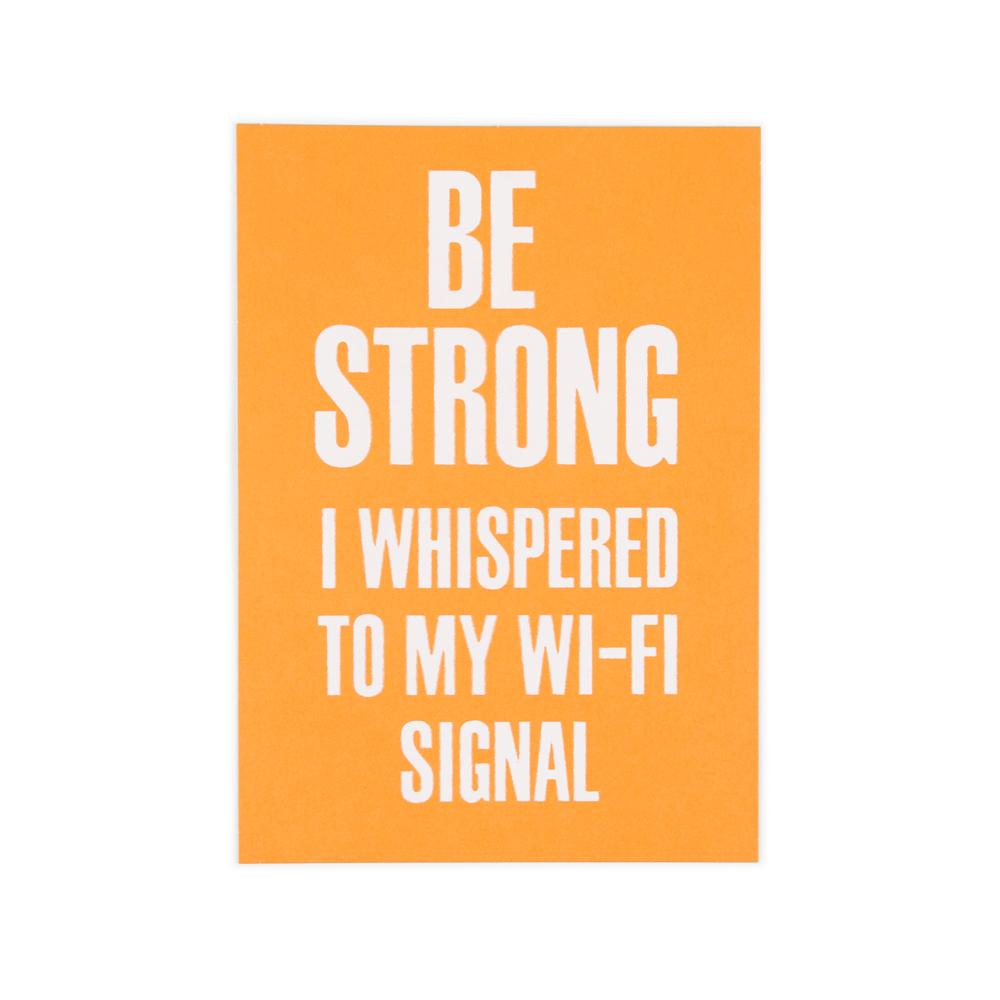 'Wifi Signal' Postcard