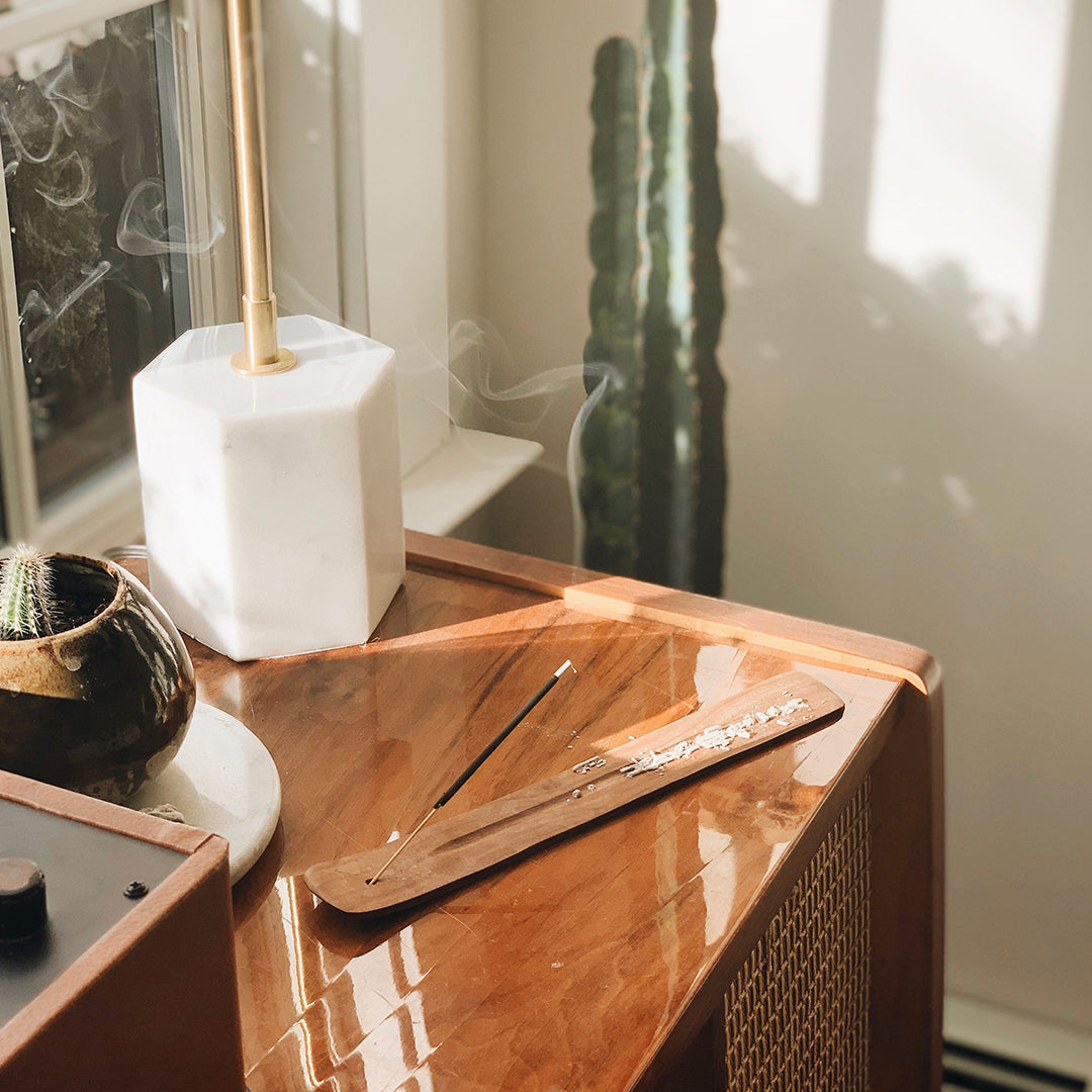 PF Candle Co Incense Sticks quickly transforms a room: transformative smoke uplifts the space while their signature scents linger for hours even after extinguishing.