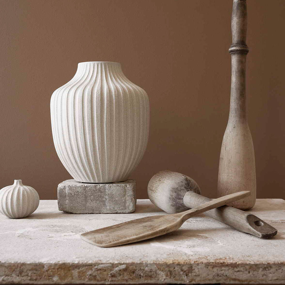 Kyoto Vase Lifestyle from Swedish design brand Lindform produce ceramics and glassware inspired by the organic tones of Scandinavian nature, while their simple shapes also draw influence from Japanese minimalist styling.