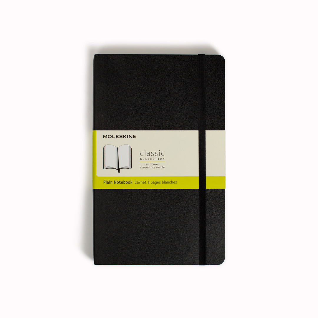 Black Plain Soft Cover Classic Notebook by Moleskine