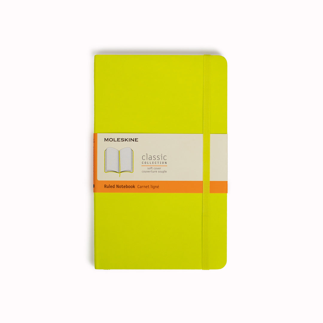 Lemon Green Ruled Soft Cover Classic Notebook by Moleskine