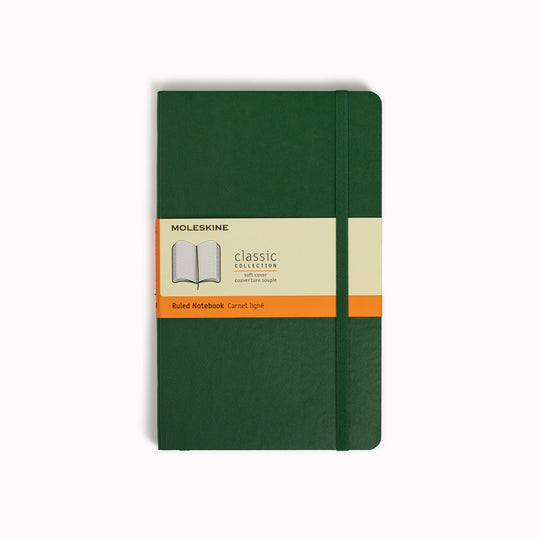 Myrtle Green Ruled Soft Cover Classic Notebook by Moleskine