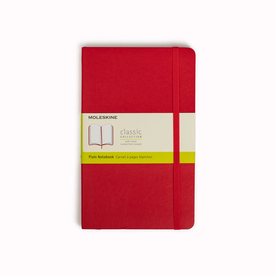 Scarlet Red Plain Soft Cover Classic Notebook by Moleskine
