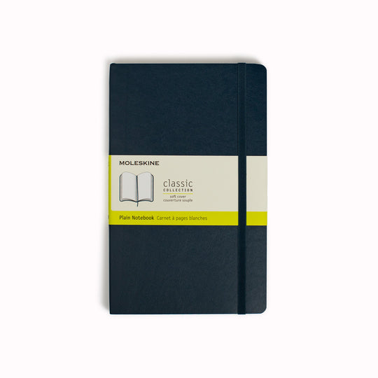 Sapphire Blue Plain Soft Cover Classic Notebook by Moleskine