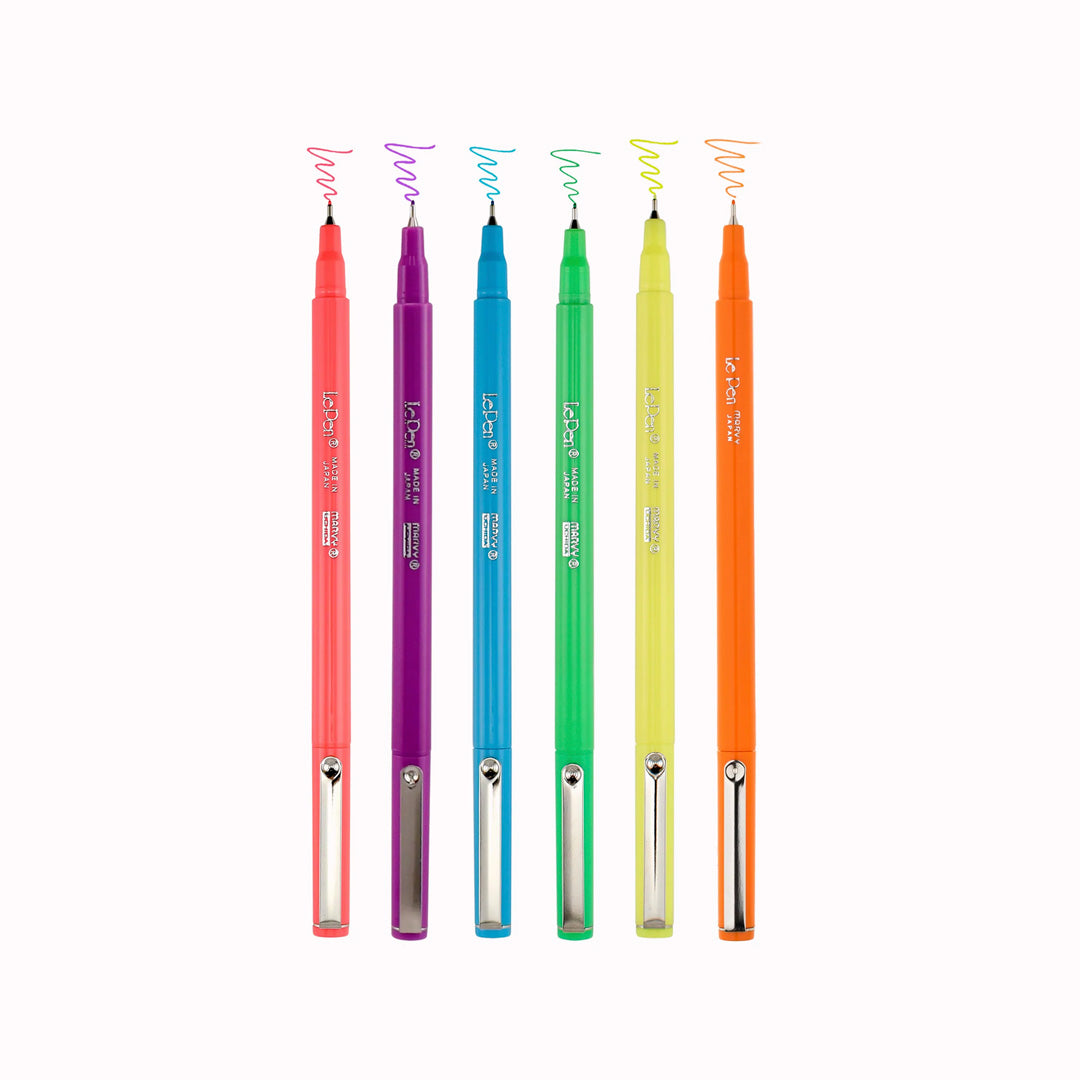 Various Colours - Floucescent | Le Pen 4300 | Quick Drying Felt Pens | Marvy Uchida