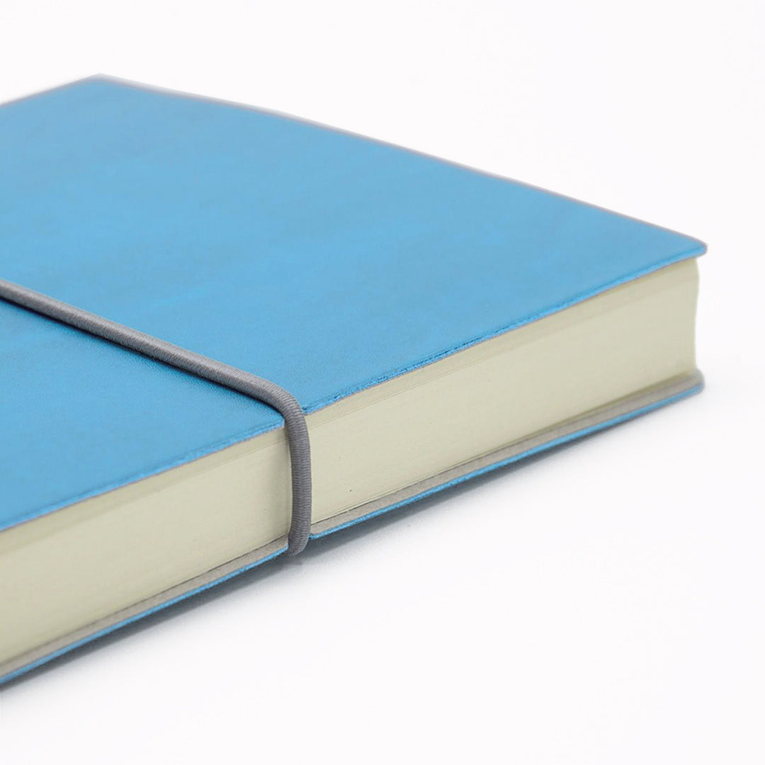 Light Blue Classic Notebook from Ciak | Elastic Closure Detail