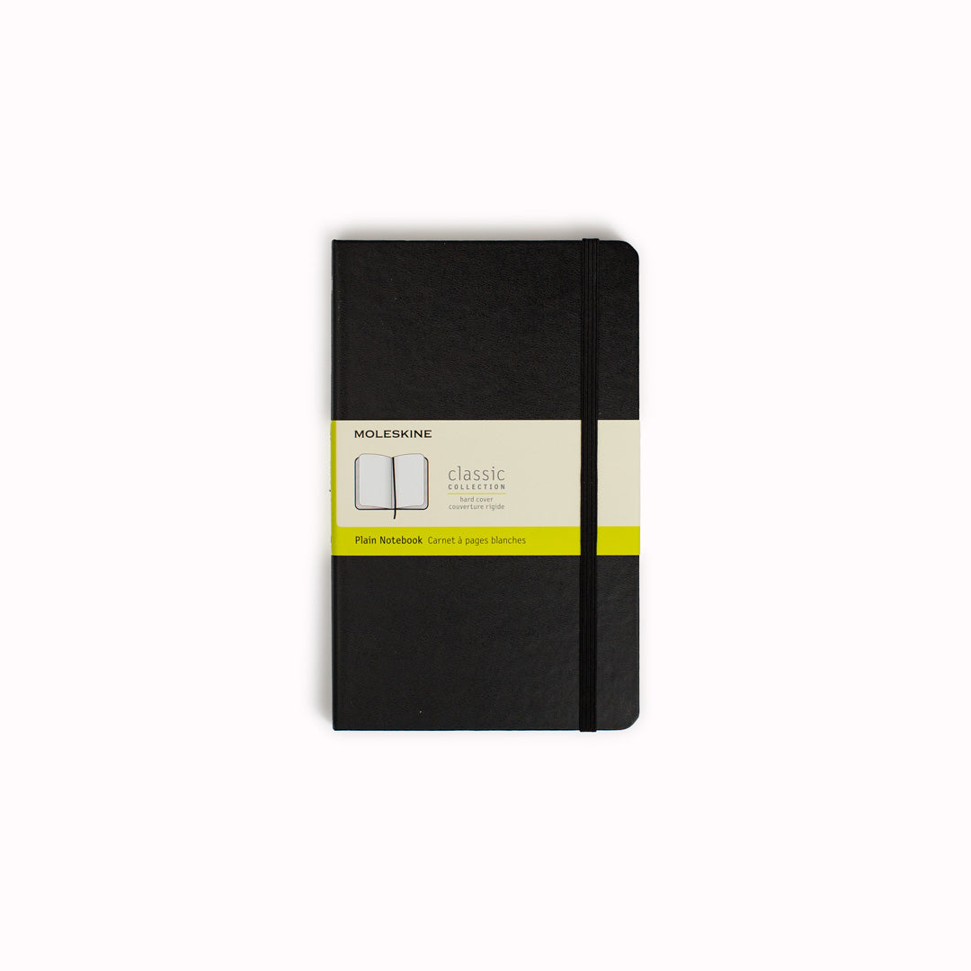Black Plain Hard Cover Classic Notebook by Moleskine