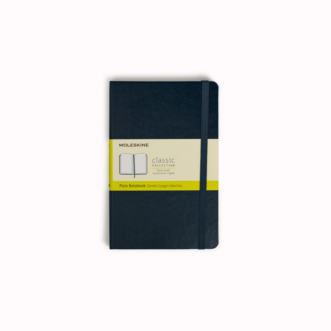 Sapphire Blue Plain Hard Cover Classic Notebook by Moleskine
