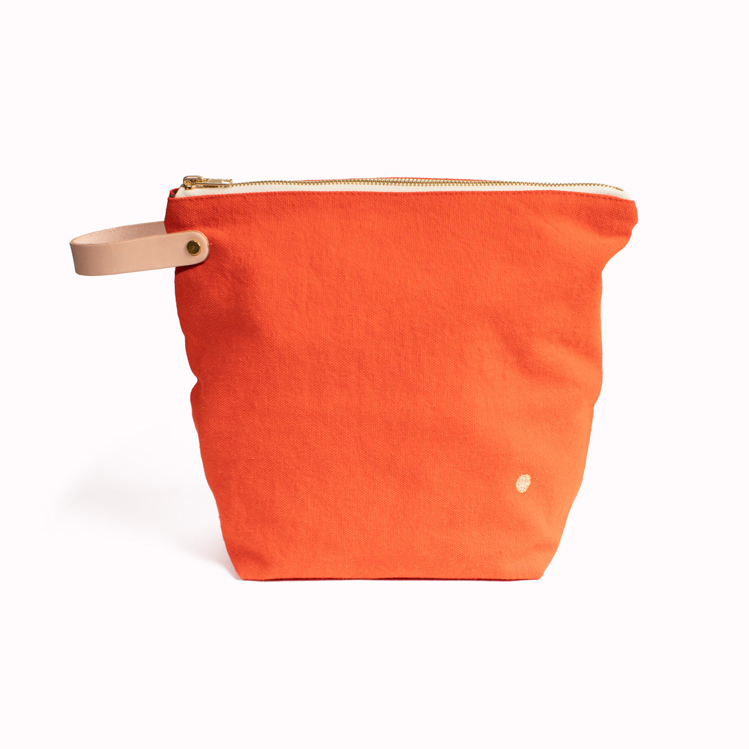 Tangerine Medium Toiletry Bag by La Cerise sur le Gateau