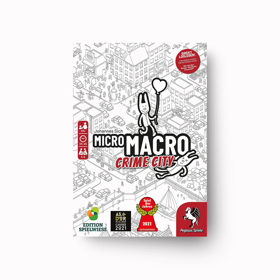 MicroMacro gets you scrutinising a massive illustrated isometric city map to try and solve crimes that have taken place all over the city. This is a board game for people who really dislike competitive board games!