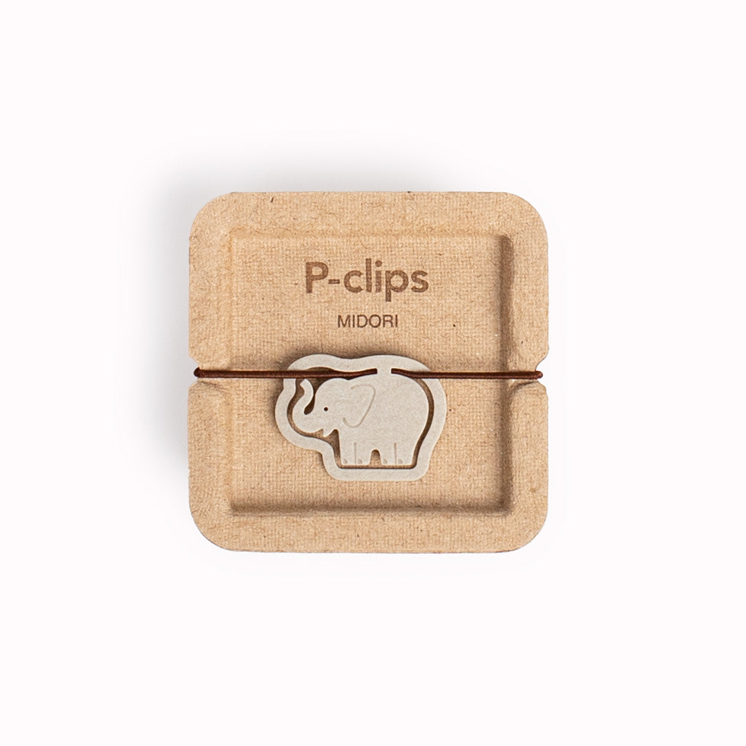 Elephant P-Clips from Midori | Eco Friendly Paper clips made from Strong Fibre Paper.