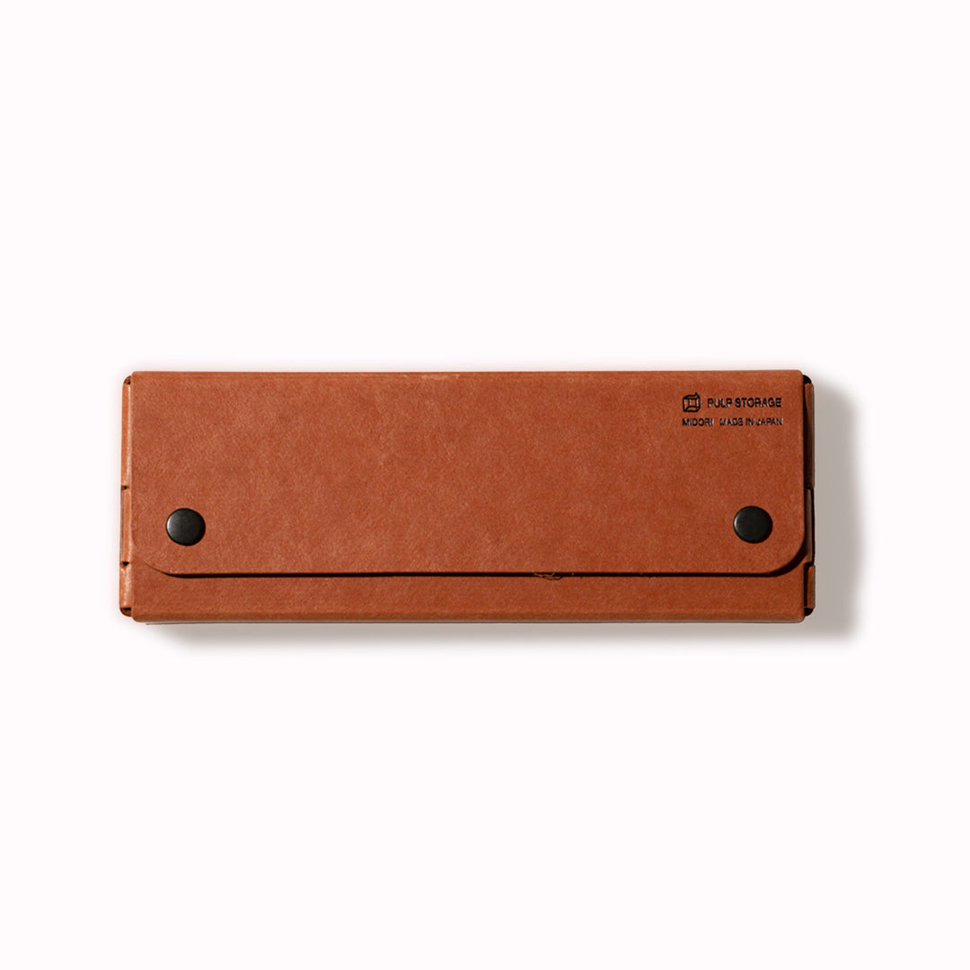 Pasco Pencil Case from Midori - Fibre Board Case in Orange