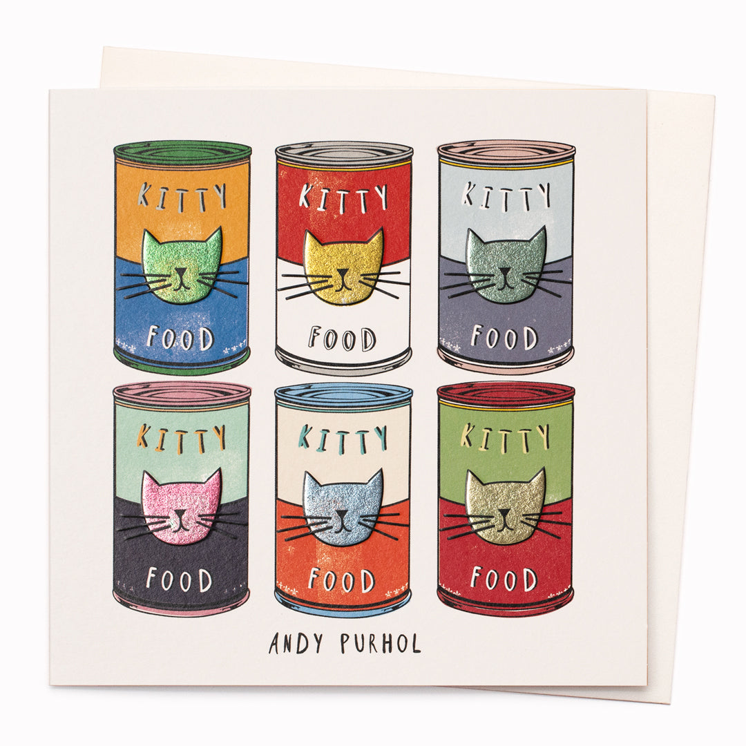 Andy Purhol is a humorous card and is suitable for any occasion including birthdays, or just a note to say 'hi'!