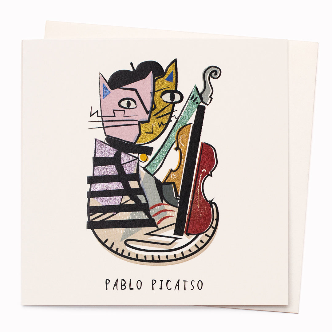Combining a love of cats and a passion for popular culture, creator Nia Gould ('Niaski') has collaborated with USTUDIO to create a 'punny' card range reimagining the lives of cats in art, music and books.