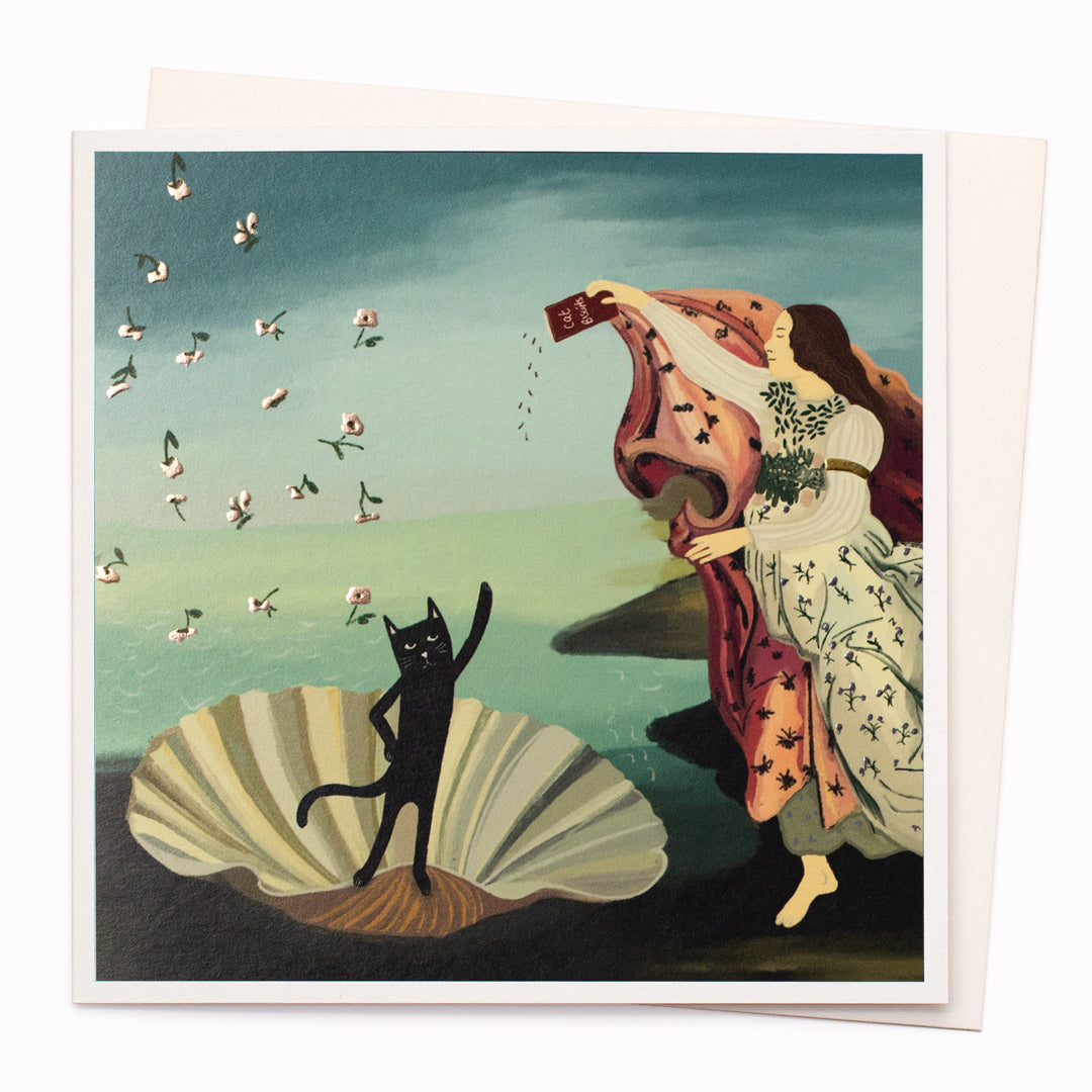 Birth Of Venus is a humorous card and is suitable for any occasion including birthdays, or just a note to say 'hi'!
