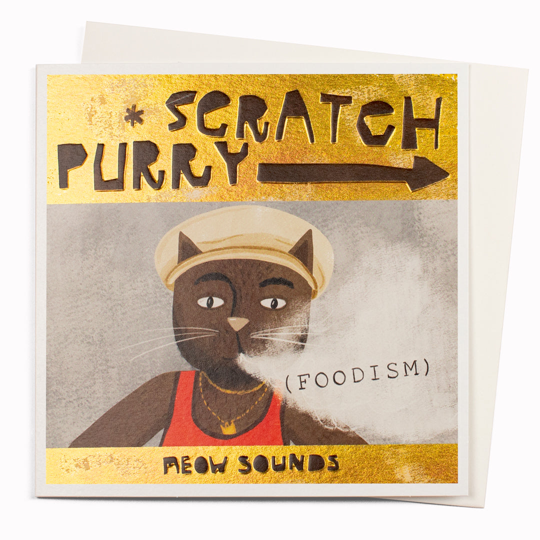 Scratch Perry is a humorous card and is suitable for any occasion including birthdays, or just a note to say 'hi'!