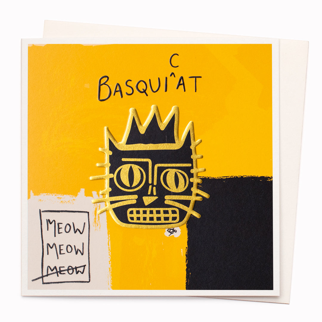 Basquicat is a humorous card and is suitable for any occasion including birthdays, or just a note to say 'hi'!