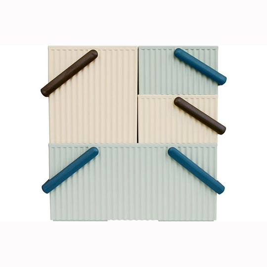 Omnioffre Stackable Box | Light Blue & Blue | L