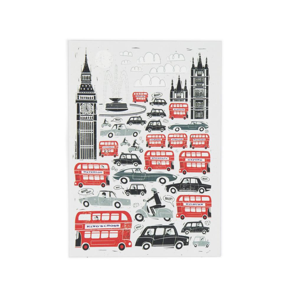 London Traffic | Postcard