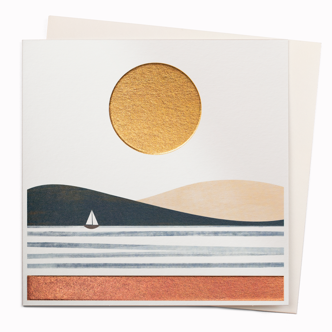 Summer is a gorgeous contemporary art greeting card featuring illustration by Madrid based artist, Blanca Gomez.