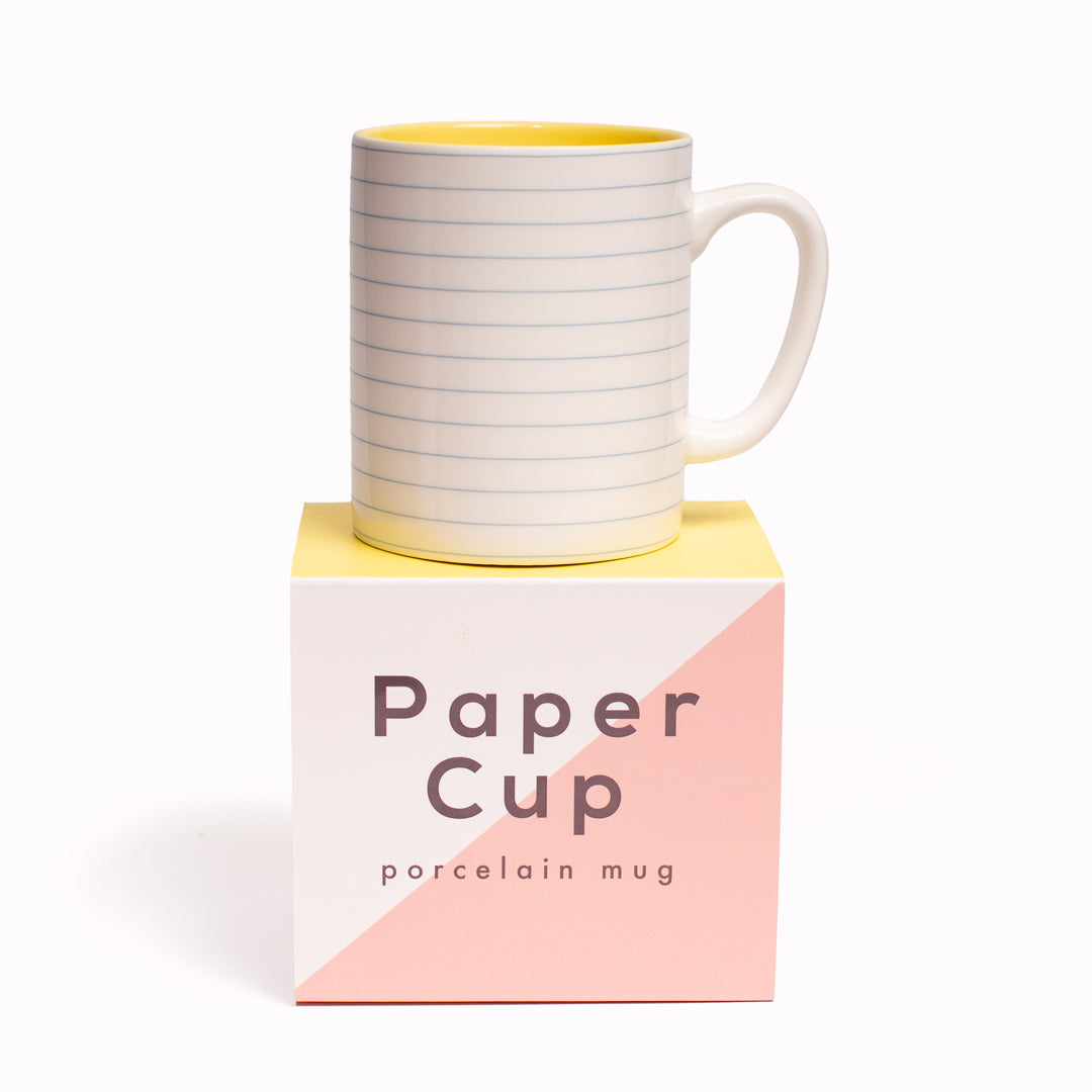 Lined Paper Mug